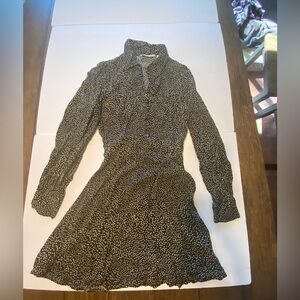 Paris Atelier Black And White Polka Dot Dress Size 4 B4